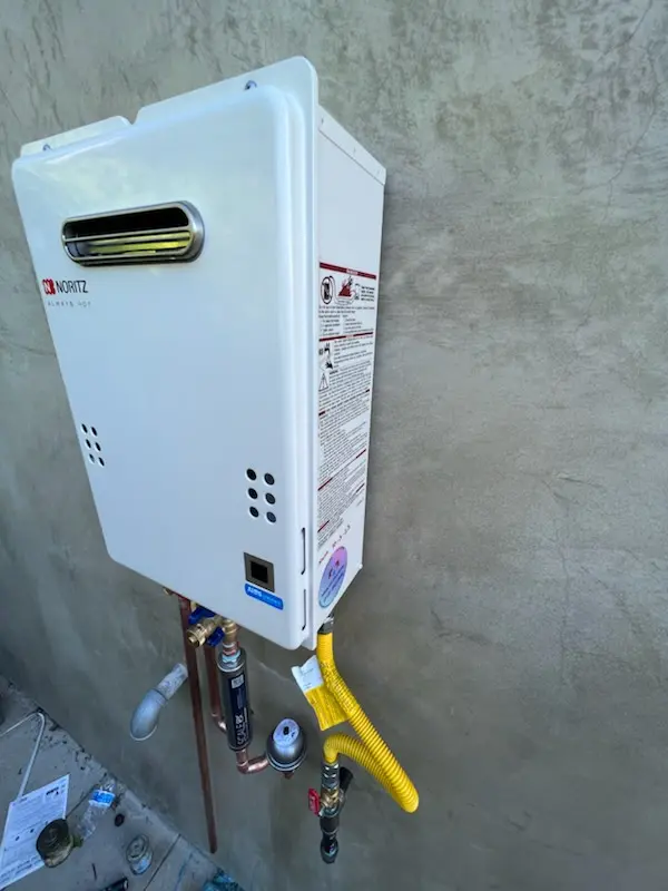 Tankless water heater installation for Old Cobweb Park homes